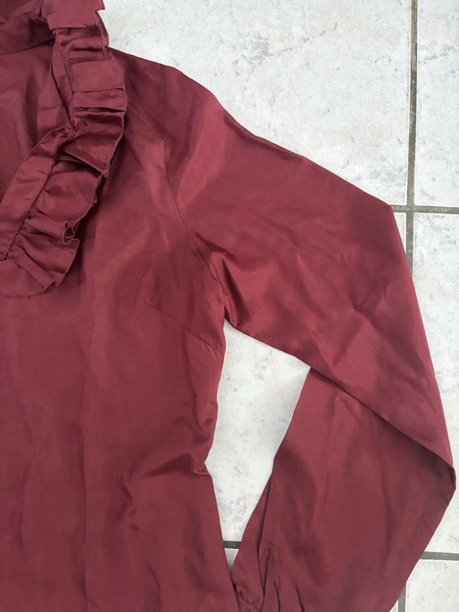 Maddison Camicette: Damenbluse Maddison 100% Seide Gr. 38 bordeauxrot – Usato da Sevelen venduto da gsandax 3
