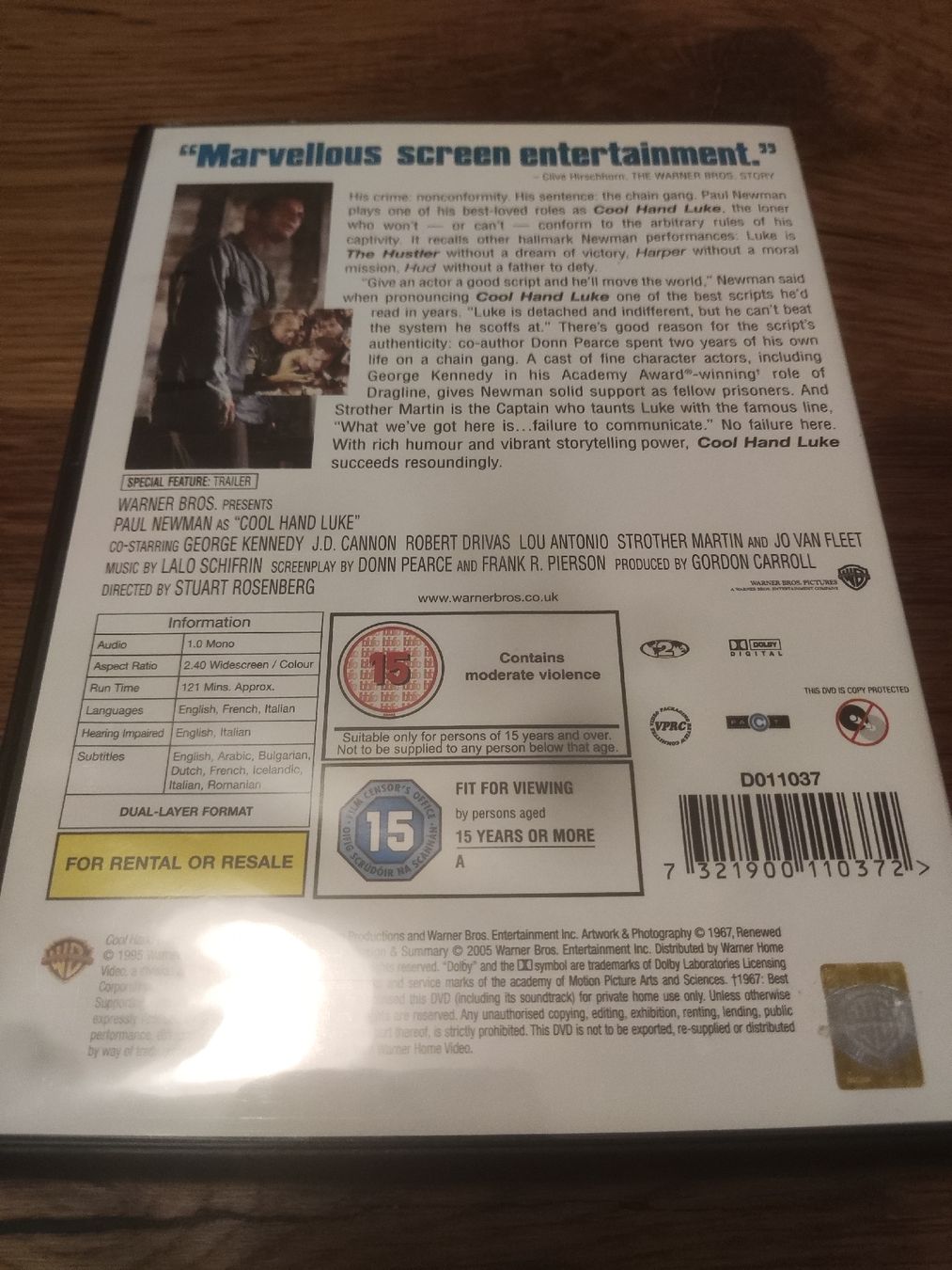 Tutti i DVDs: Cool Hand Luke - mit Paul Newman (DVD) – Usato da Oberembrach venduto da giu_7ksd 1