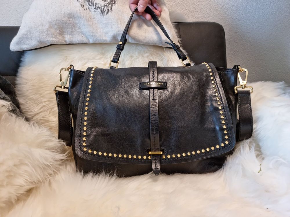 Dianzan Hobo-Tasche Aus Leder Nieten Für Damen, Y2 Produktbild-Vorschau 10