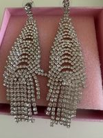 Funkelnde Strass Ohrringe