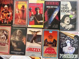 10 Horror Vhs Ntsc/pal rare vintage