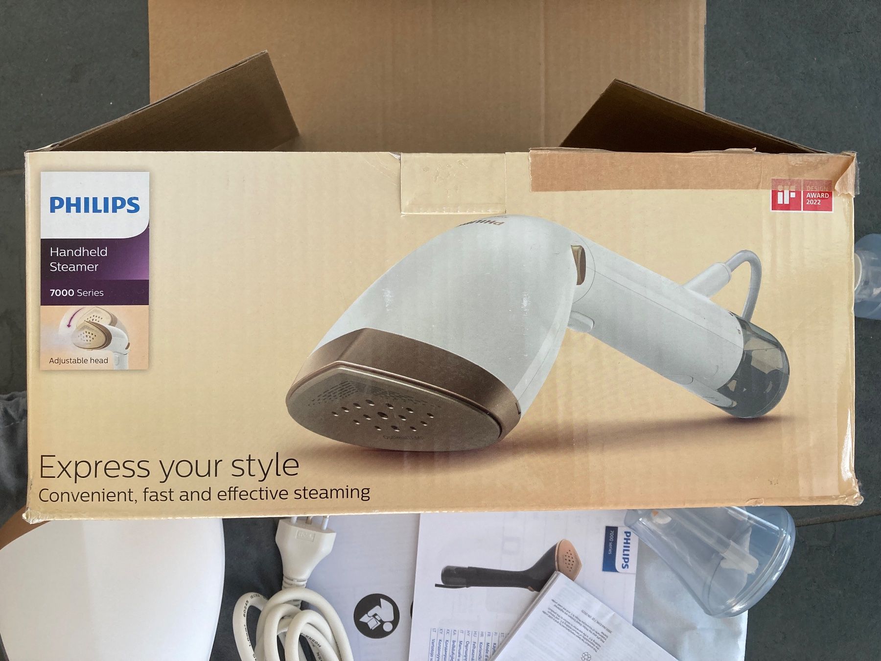 Philips Ferri da stiro: Philips Handhelm Steamer 7000 Dampfglätter ungebraucht OPV – Nuovo (secondo la descrizione) da Zürich venduto da dolcicaramelle2 4