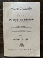 Verdi: Die Macht des Schicksals - Textbuch
