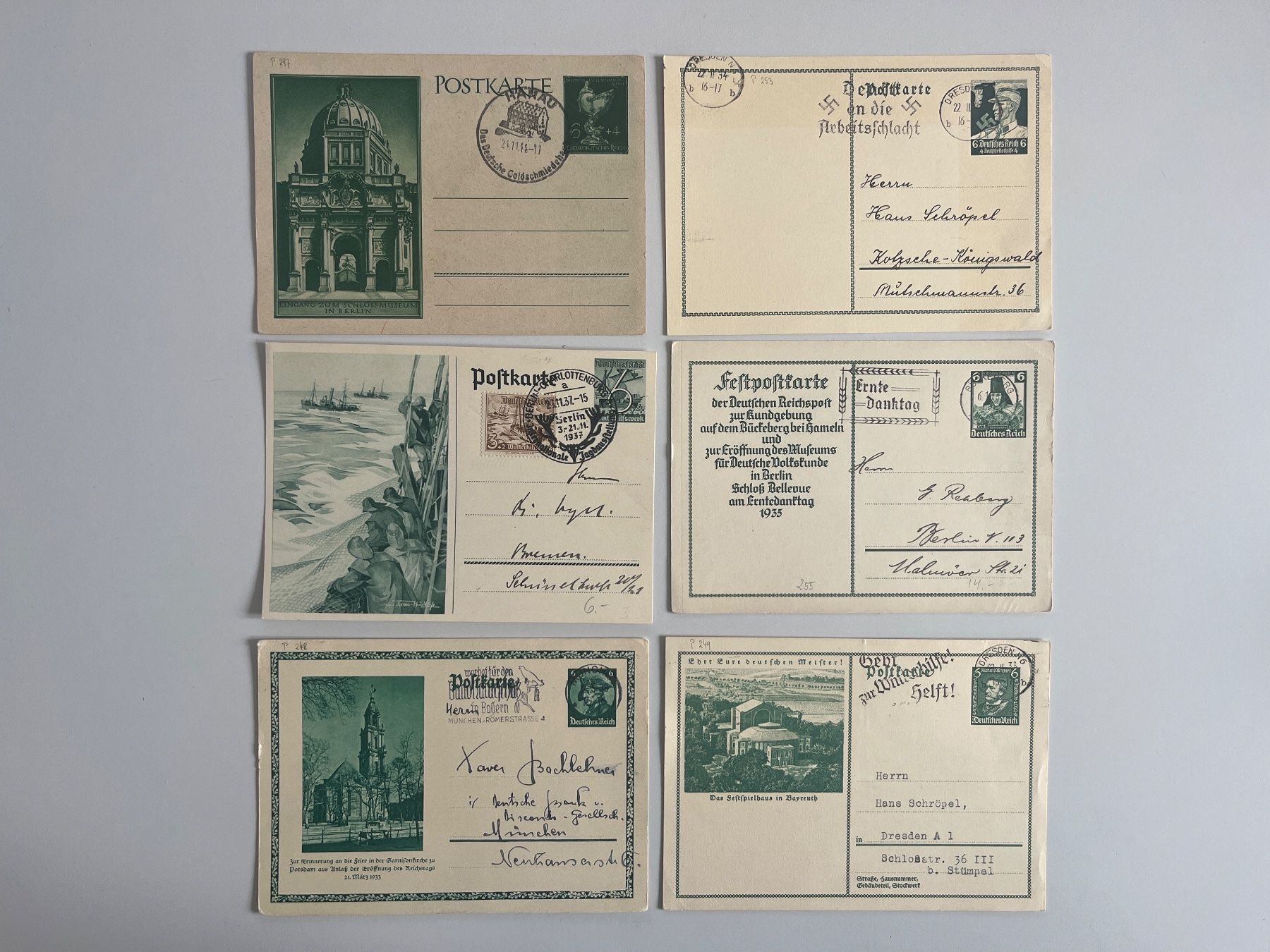 Alle Briefmarken: Ganzsachen Deutsches Reich – Gebraucht aus Adliswil von derrick0825