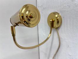Vintage Messing Wandlampe I 80er Jahre I 2er Set