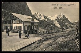 Grosse Scheidegg, Hotel mit Terrasse, M