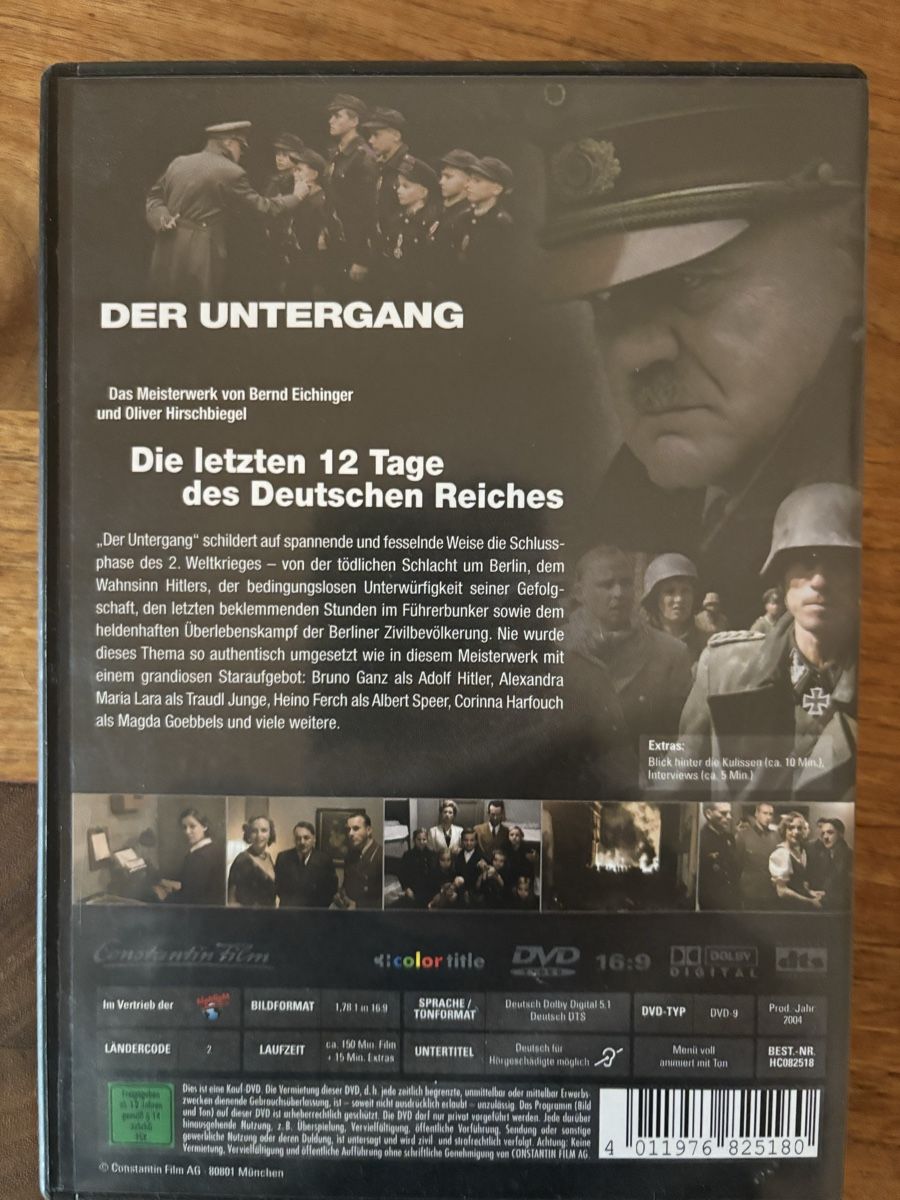 Tutti i DVDs: DVD Der Untergang – Usato da Belp venduto da brb66 2