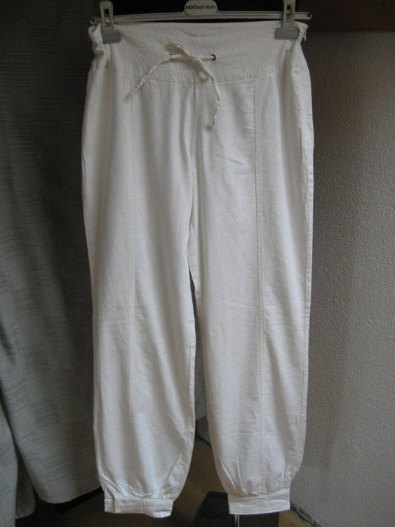 Pantalon Femme SHOWNICER Coton/lin - Taille Haute élastique Avec Cordon, Coupe Baggy - Décontracté Pour été, Plage, Maison