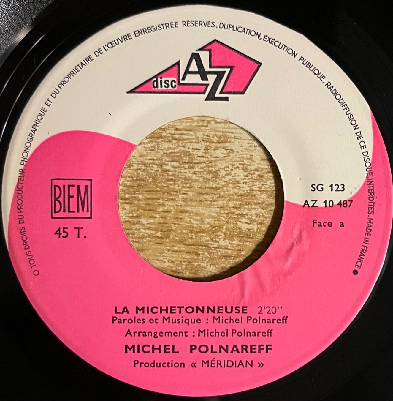 Vinyles: MICHEL POLNAREFF - LA MICHETONNEUSE – D'occasion à Bussigny par vinyl-pas-cher 2