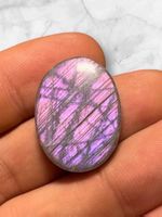 Labradorit Cabochon wunderschön violett mit Pink, 25ct