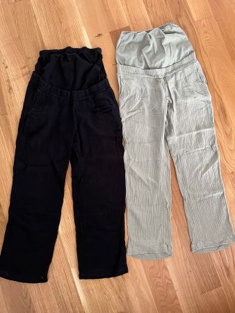Set an zwei leichten Sommer-Umstandshosen