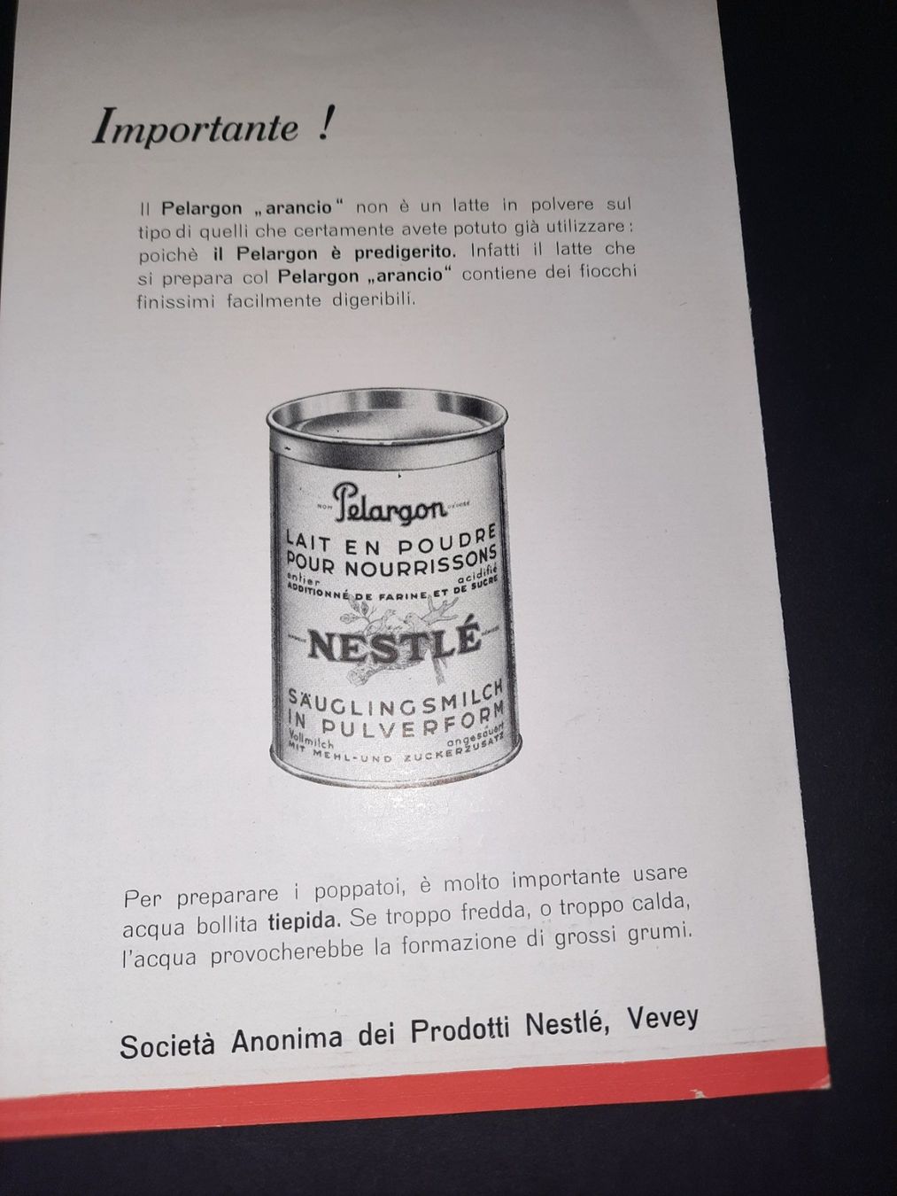 Libri: Opuscolo Nestlè anni 50 per i neogenitori – Usato da Biasca venduto da Old_6blh 7