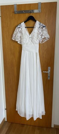Brautkleid Umstandsmode weiss Grösse 38 Bonprix