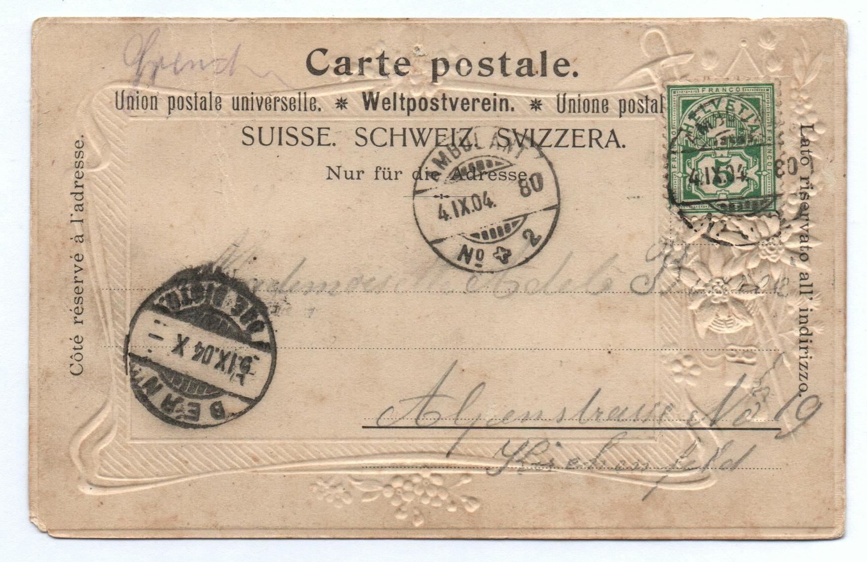 Cartoline postali: Präge-AK Edelweiss GRENCHEN – Usato da Jona venduto da philajona 1