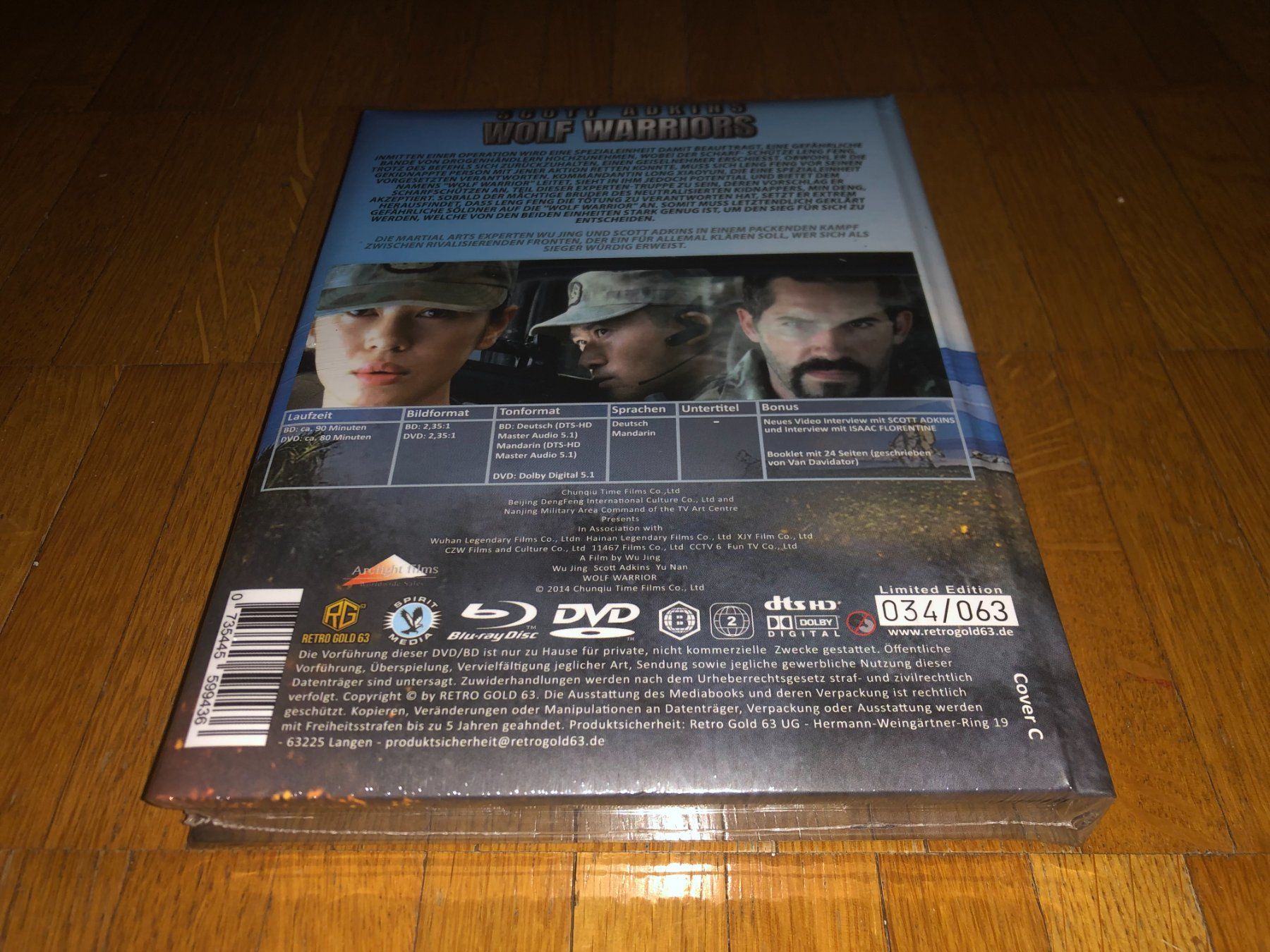 Tutti i DVDs: Wolf Warrior - MEDIABOOK - WATTIERT - C - UNCUT – Nuovo e nell'imballaggio originale da Basel venduto da havsok 1