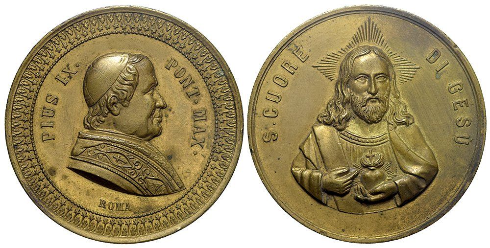 Medaglie: Rom, Pius IX., Medaille o.J. Jesus – Usato da Chiasso venduto da Novamarketing