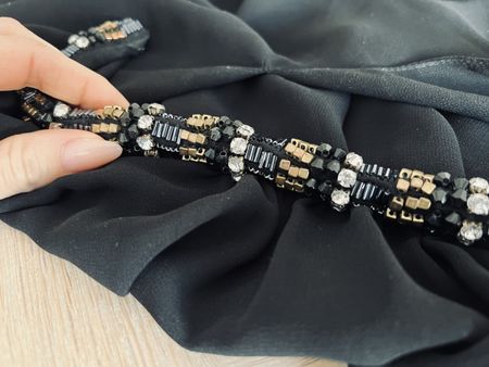 Uterqüe Bluse, Schwarz, Gr. S, Festlich✨
