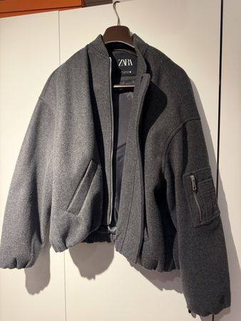 Damen Bomberjacke Zara Grau XS guter Zustand