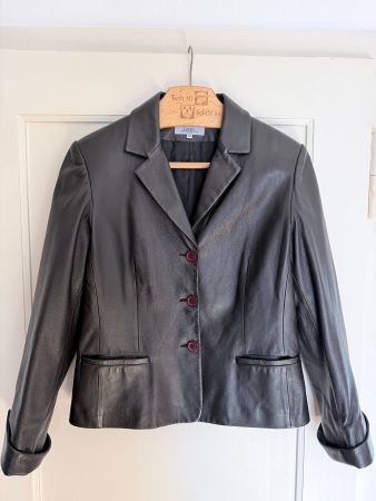 Lederjacke von Darel Blue, Gr. 42, dunkelbraun, s.g. Zustand