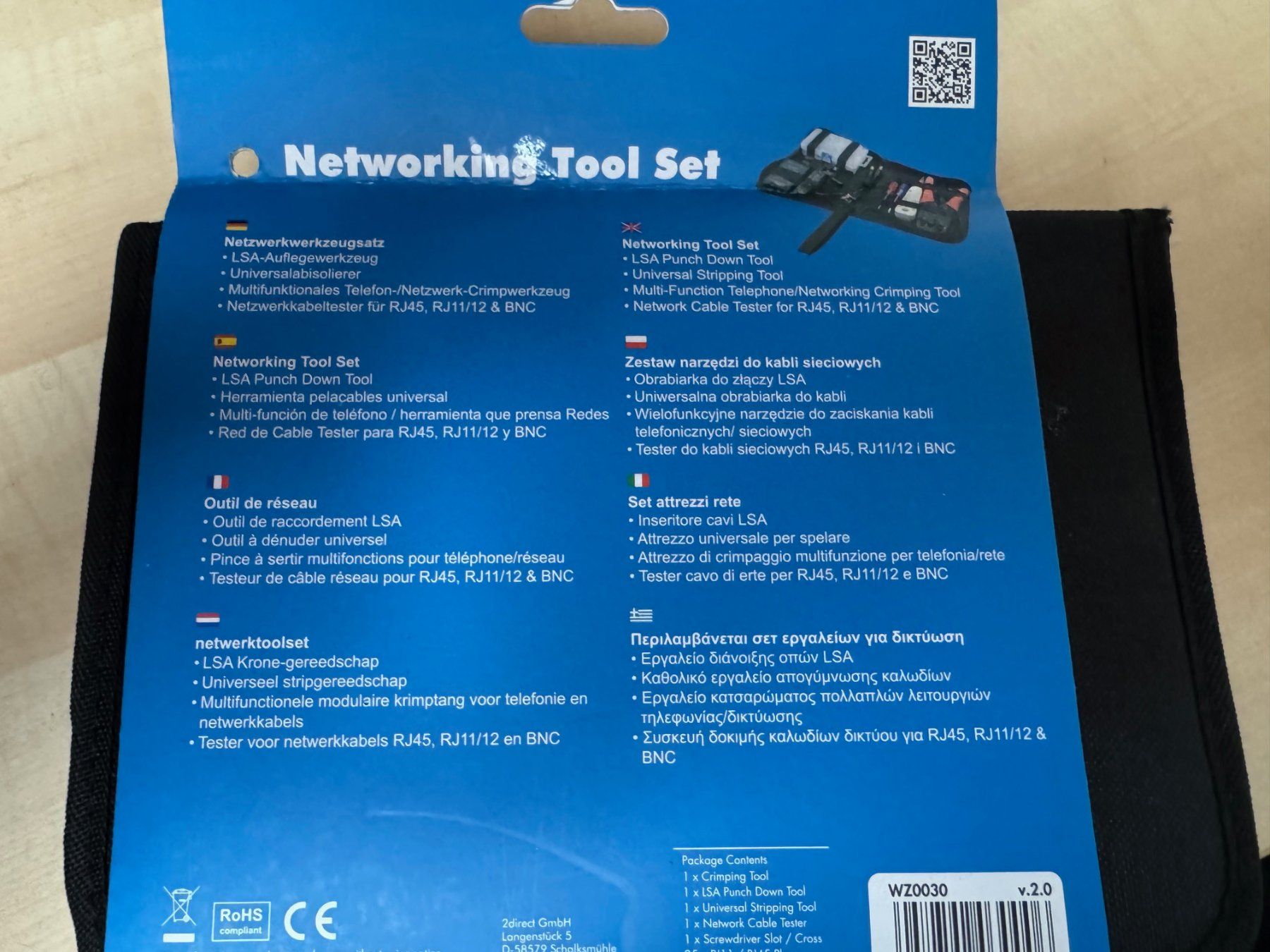 Tutti gli attrezzi: LogiLink Networking Tool Set NEU – Nuovo e nell'imballaggio originale da Opfikon venduto da Camparisoda 2