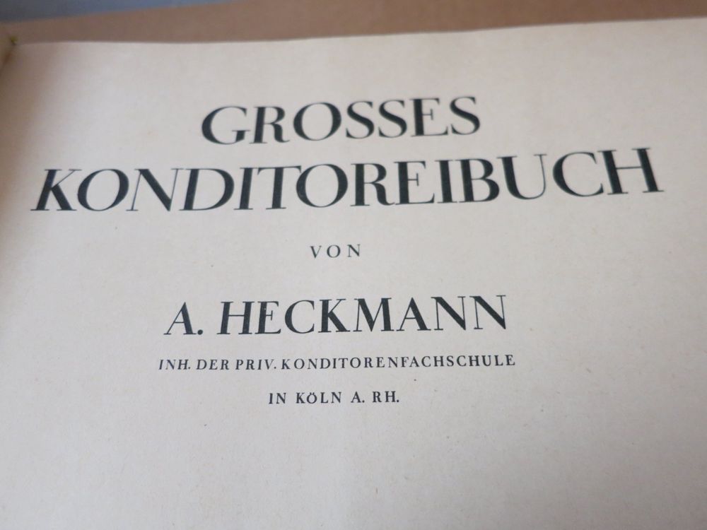 Livres: KONDTIOREI-FACHBUCH VON CA. 1929 – D'occasion à Windisch par MarcelS01 1