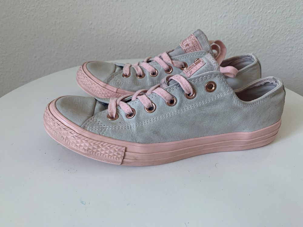 Converse rosa shop grau