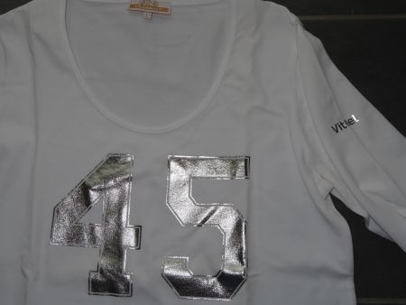 cooles Langarmshirt/leichter Pullover "45" Gr.L +++wie neu++