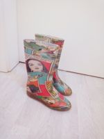 Comic Gummistiefel, Grösse 34/35 - Unikat