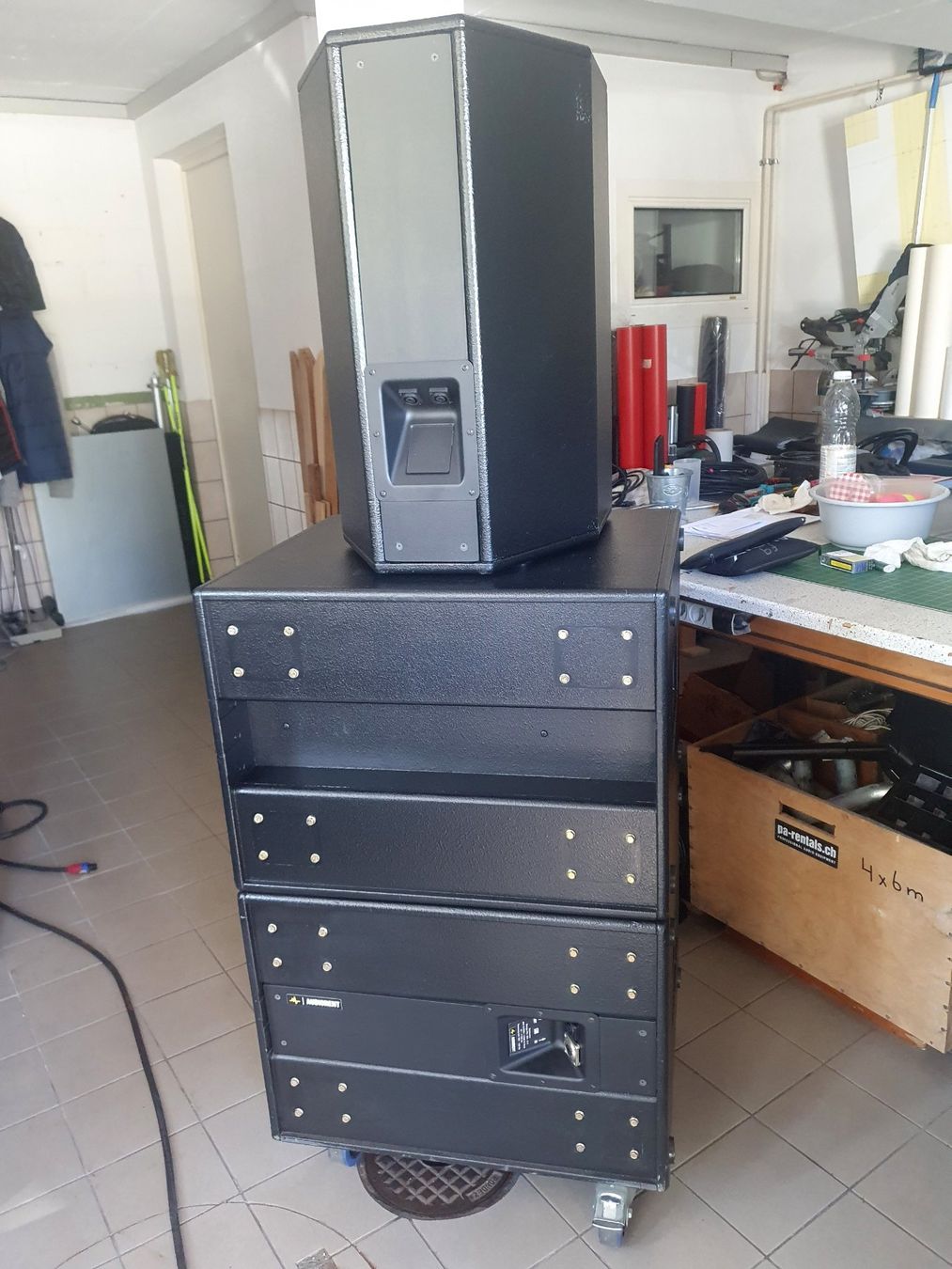 Casse acustiche: PA-Lautsprecher passiv Stack - Sub 2 x 15", Top 12" & 1" – Usato da Waldkirch venduto da mediak 4