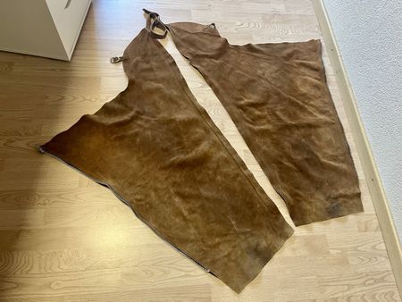 Wildleder-Chaps braun - Grösse ML