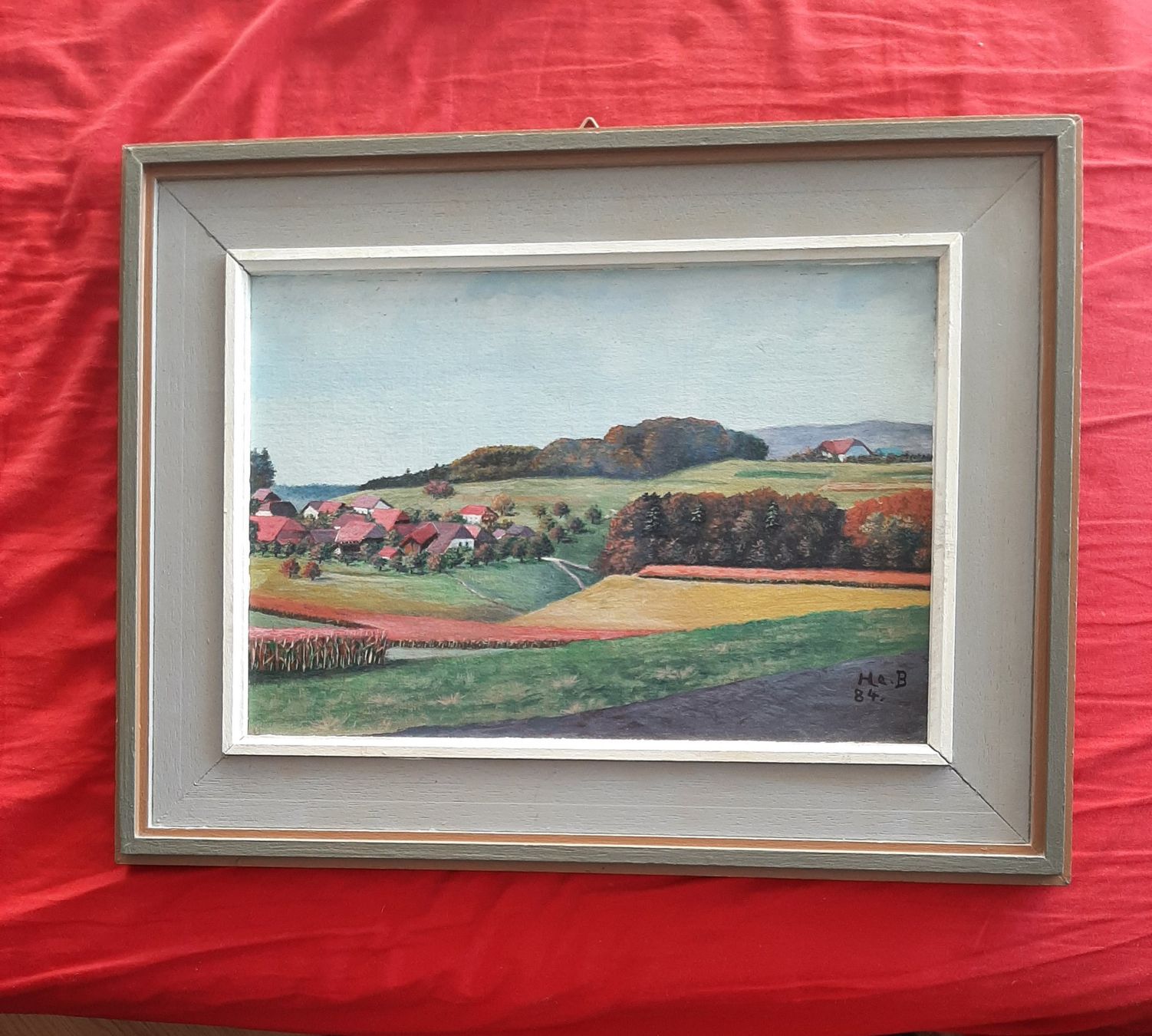 Gemälde: Buecheggberg Landschaft Solothurn  25x35 – Gebraucht aus Solothurn von mmu_d7cb 4