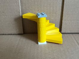 Lego Friends, City Treppe mit Stufen, Wendeltreppe gelb