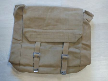 Sacoche militaire toile beige 
