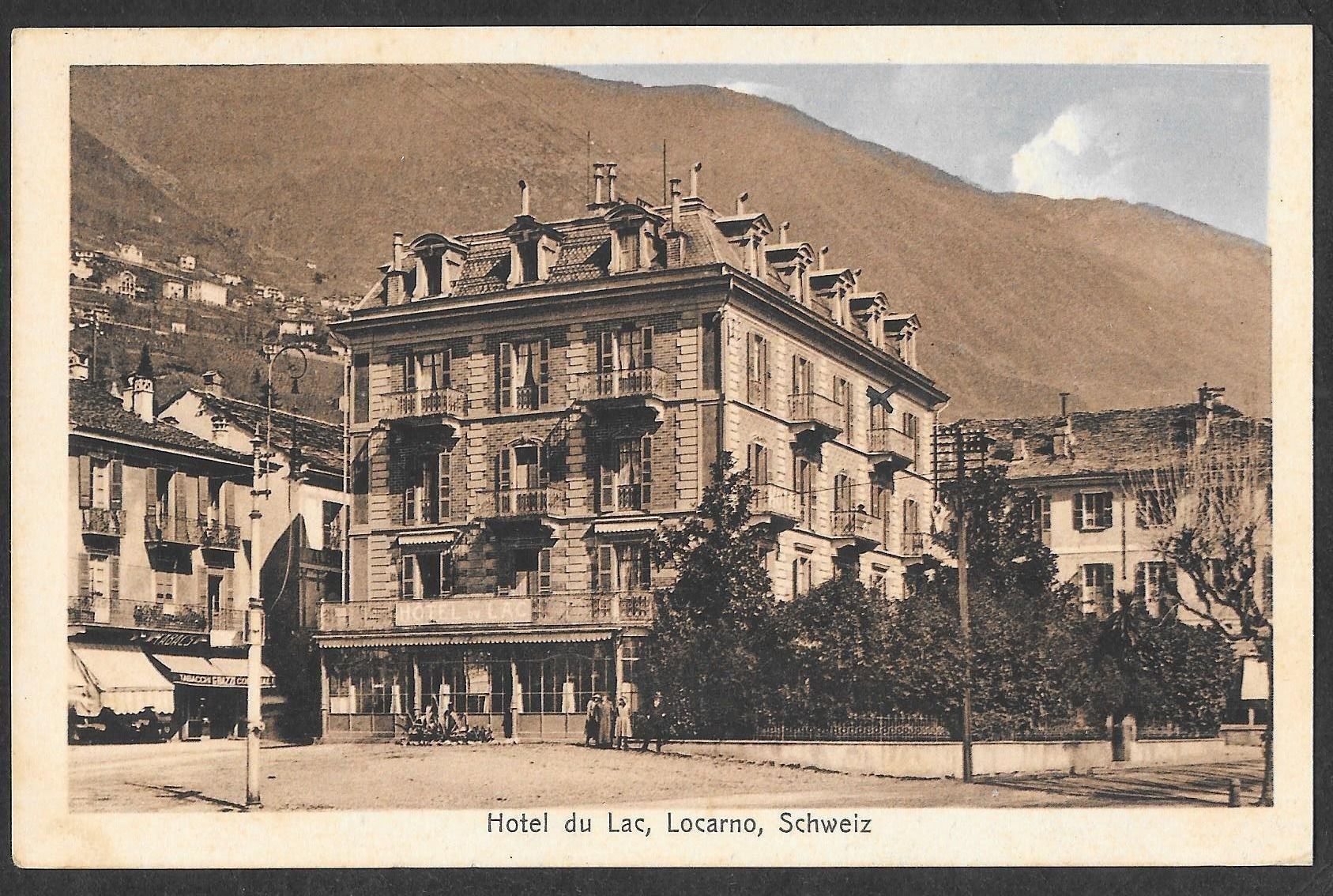 Cartoline postali: Locarno Hotel du Lac – Usato da Olten venduto da clotaldi