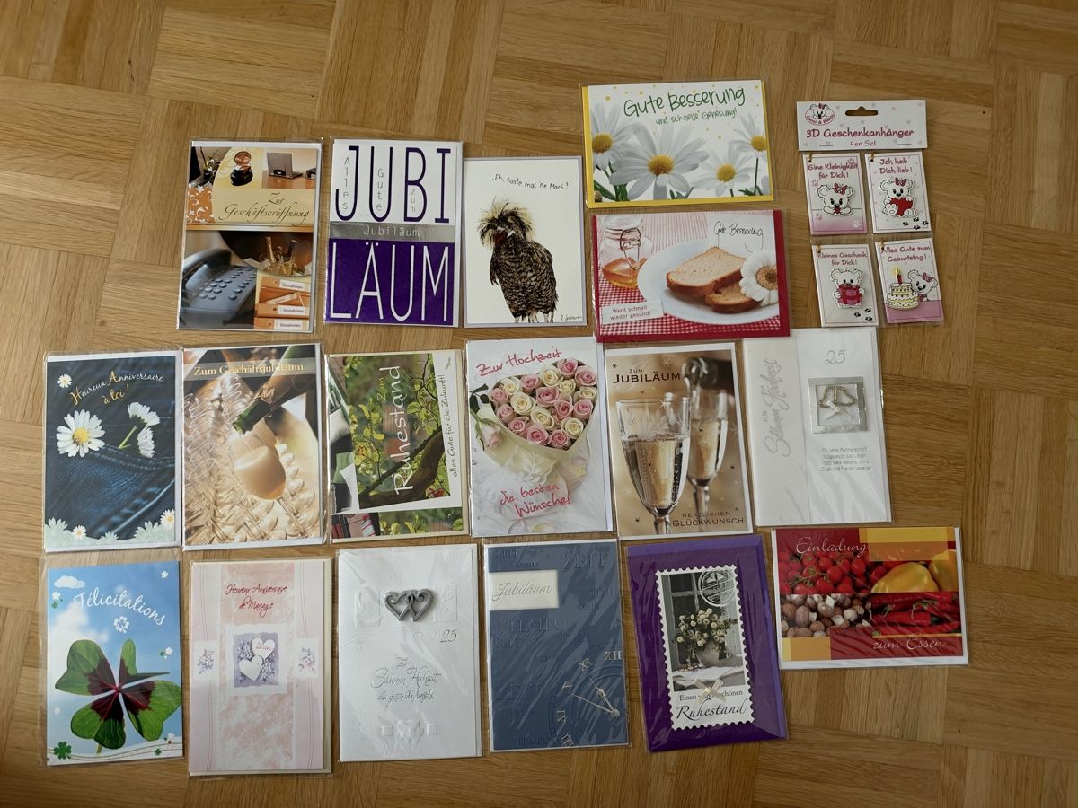 Cartes: Karten diverse Anlässe neu – Neuf avec emballage d'origine à Biel/Bienne par Peeeep10 1