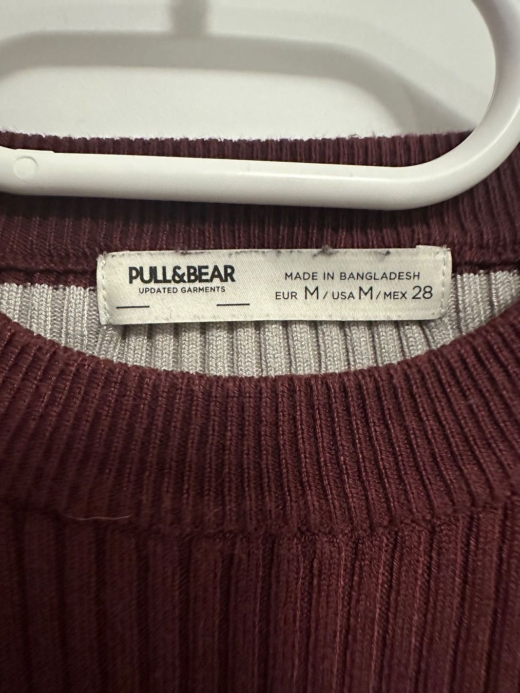 Pull&Bear Maglioni & Felpe: Pull&Bear Strickpullover, gestreift, bordeaux/beige, M – Usato da Brittnau venduto da fab_vy6c 3