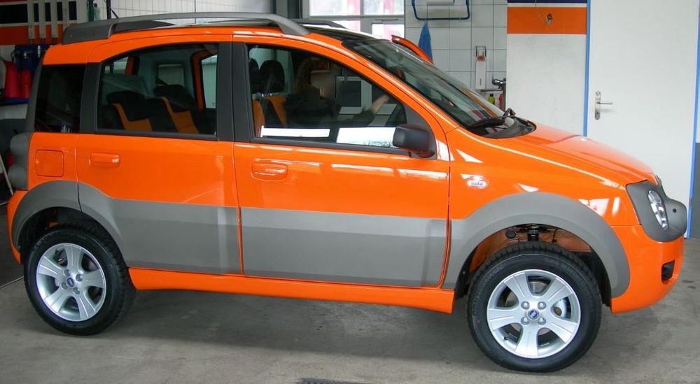 Fiat Panda 1.3 Multijet 16V 4 x 4, Modell Jahr 2006-orange, innere
