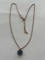 Kette mit Anhänger silber 925 hellblau Stein Luna AG