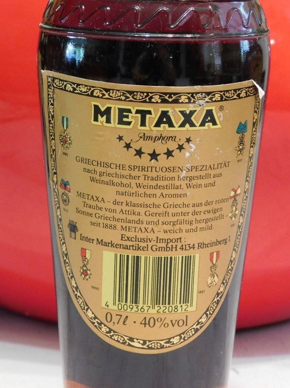 Bevande alcoliche: METAXA AMPHORA 7 STARS 1980s – Nuovo (secondo la descrizione) da Emmenbrücke venduto da Ulisse-22 3