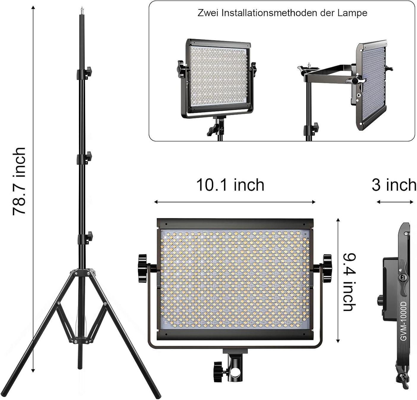 Lampade: Videolicht Panel mit Softbox, 45W LED – Usato da Bern venduto da Kvinikadze87 5