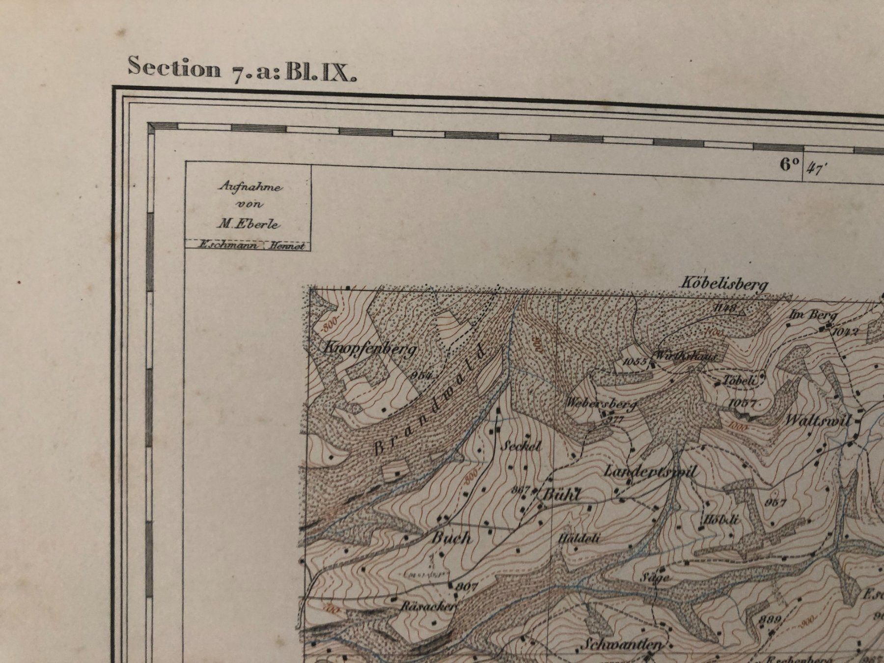 Landkarten & Atlanten: Siegfriedatlas Bl. 234: Kappel 1879 – Gebraucht aus Zürich von allp 3