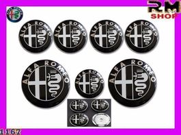 Alfa Romeo Logo 74 mm + 60 oder 56 mm Schwatz