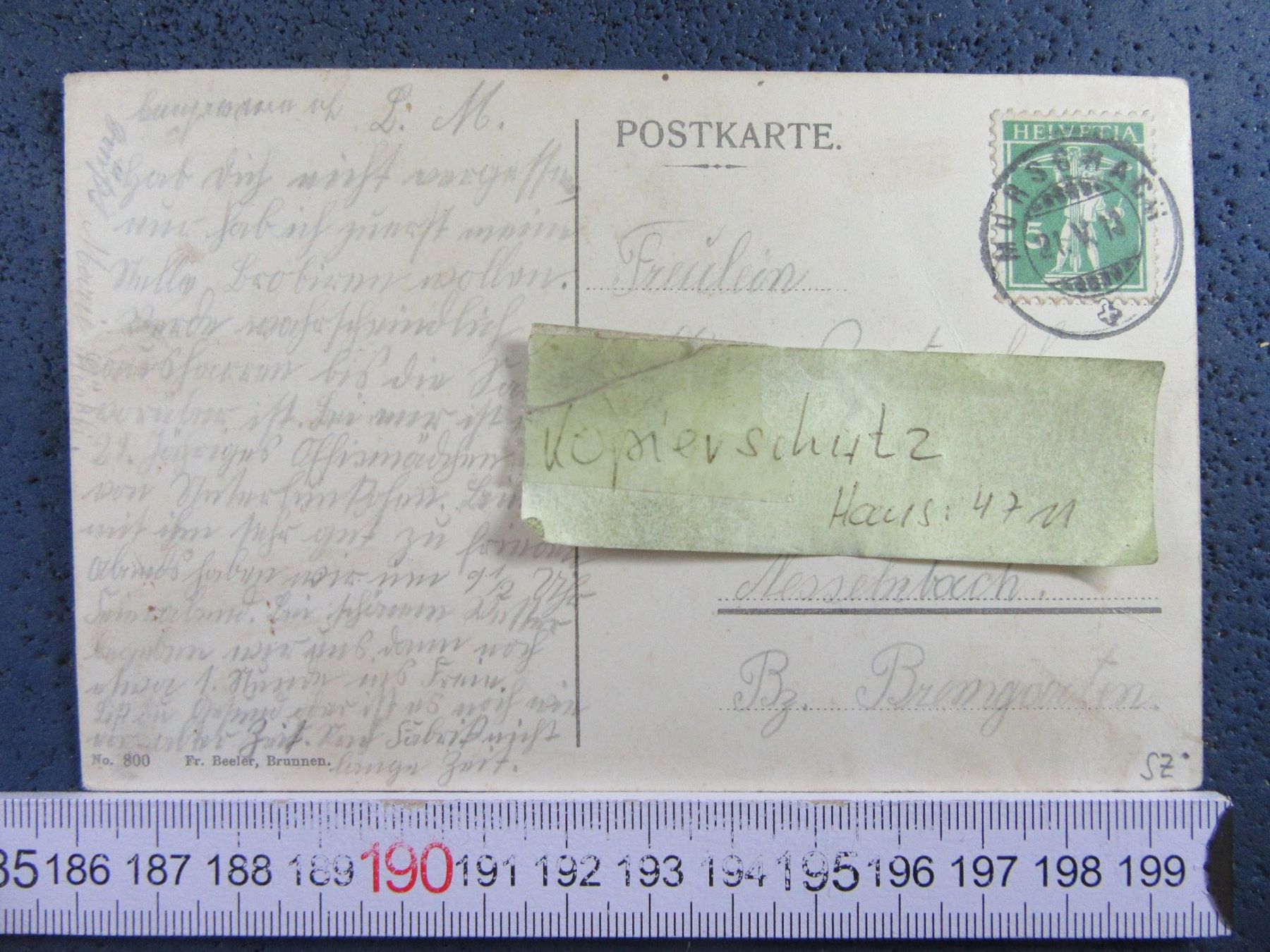 Cartoline postali: AXENSTEIN 1913 GRAND HOTEL SZ AK – Usato da Ettingen venduto da Hausi4711 1