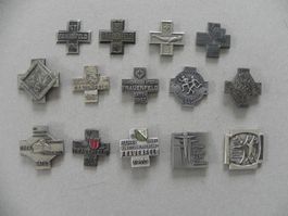 14 Sport Abzeichen Brosche Frauenfeld TG Jahr 1914 bis 1987