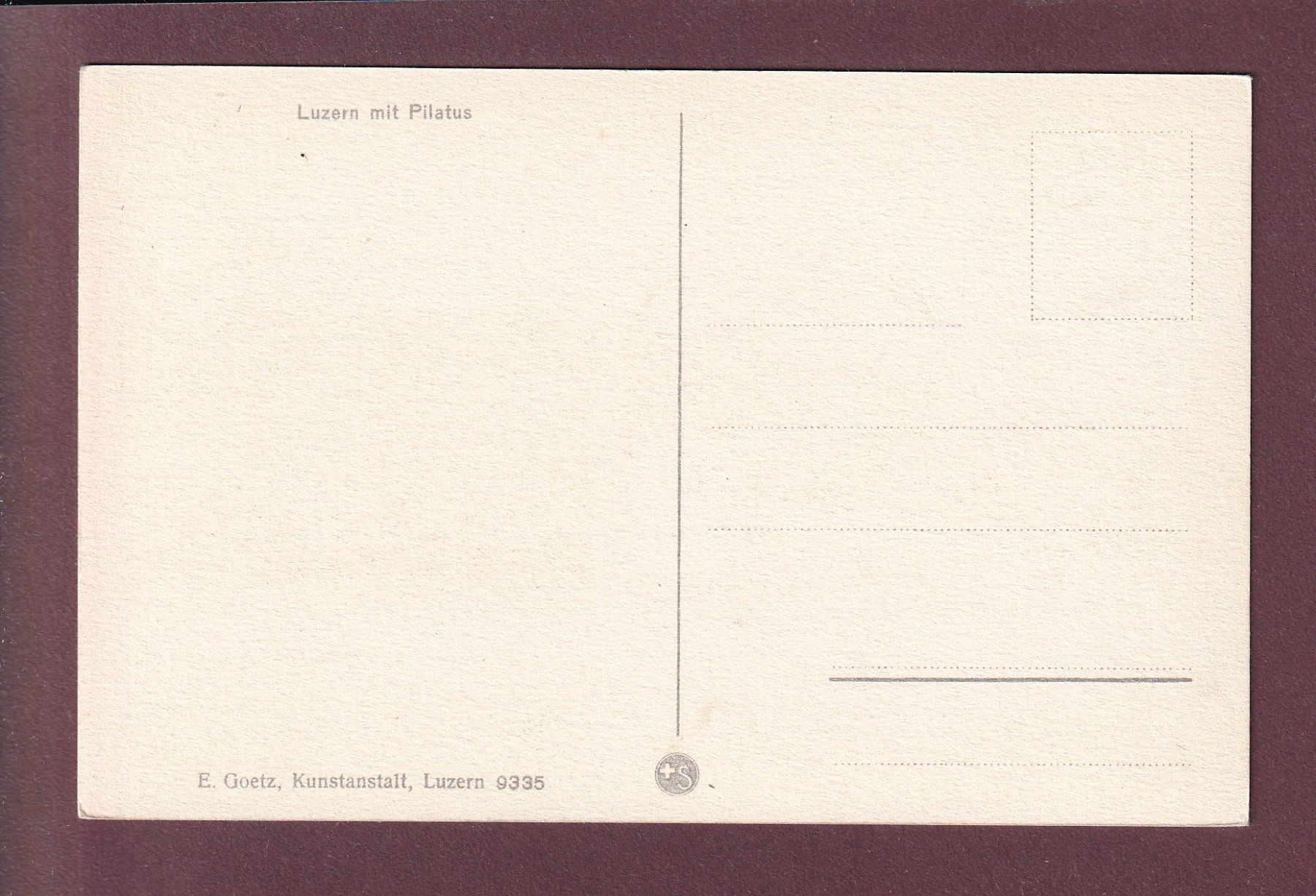 Cartes postales: LUZERN - Pilatus – D'occasion à Pully par nicecards 1
