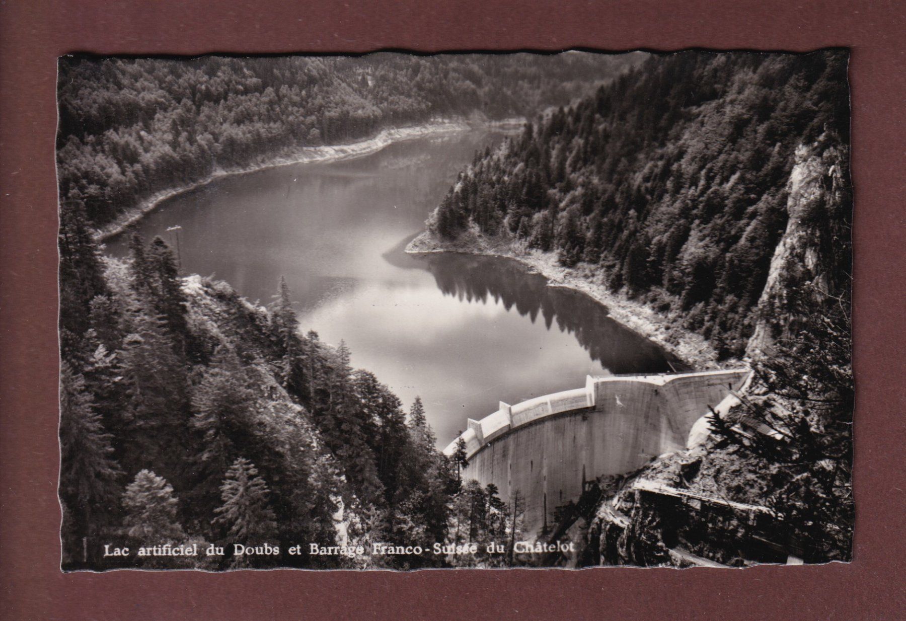 Cartoline postali: Barrage du CHÂTELOT – Usato da Pully venduto da nicecards-shop
