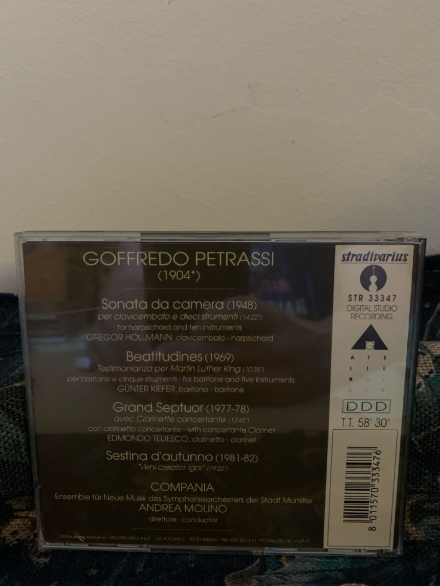 CD: CD Goffredo Petrassi musique classique – Usato da Salavaux venduto da Lune_Diurne 1