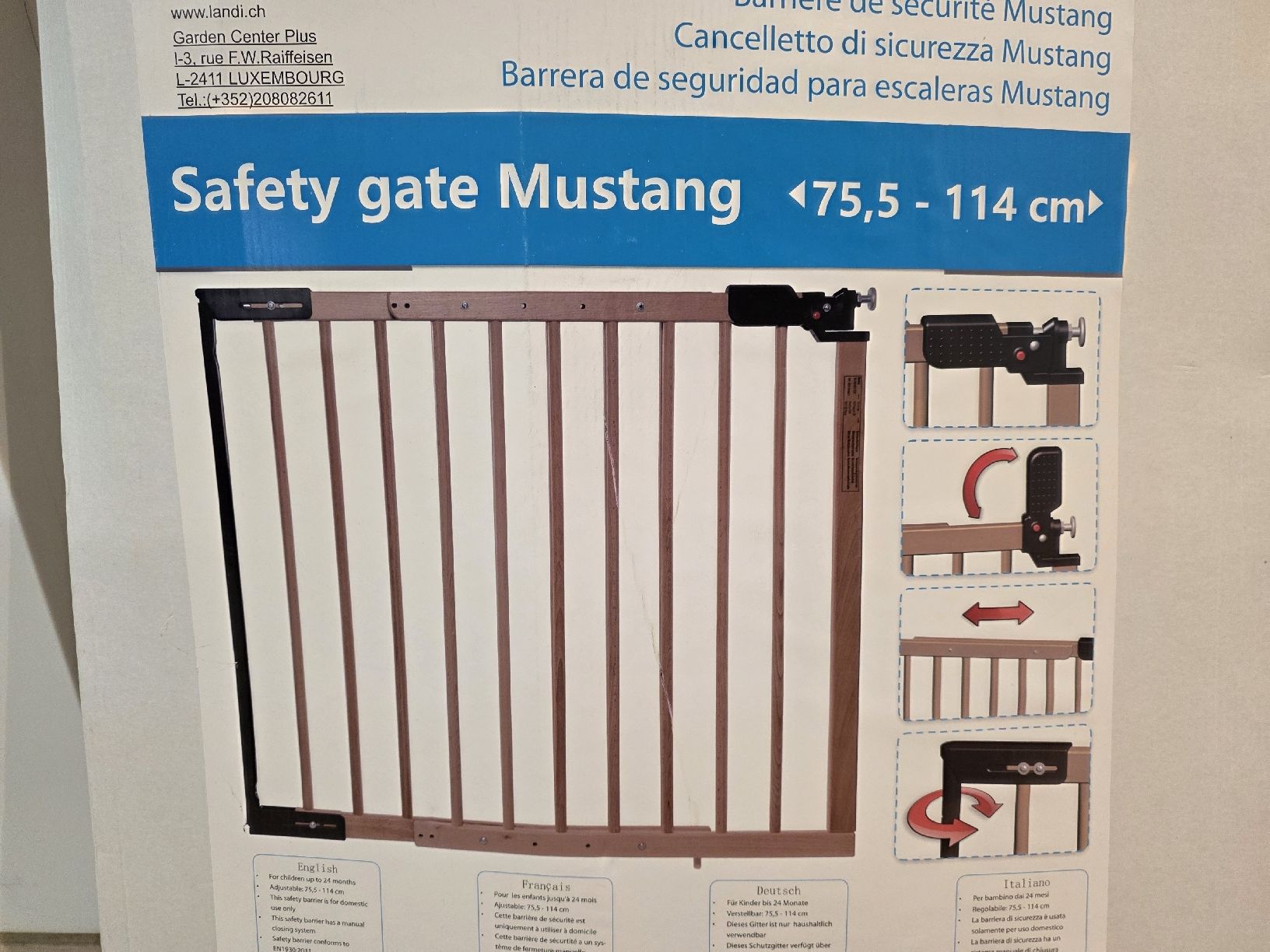 Sicherheit: Treppenschutzgitter 75,5 - 114 cm – Gebraucht aus Eglisau von a_kleiner 2