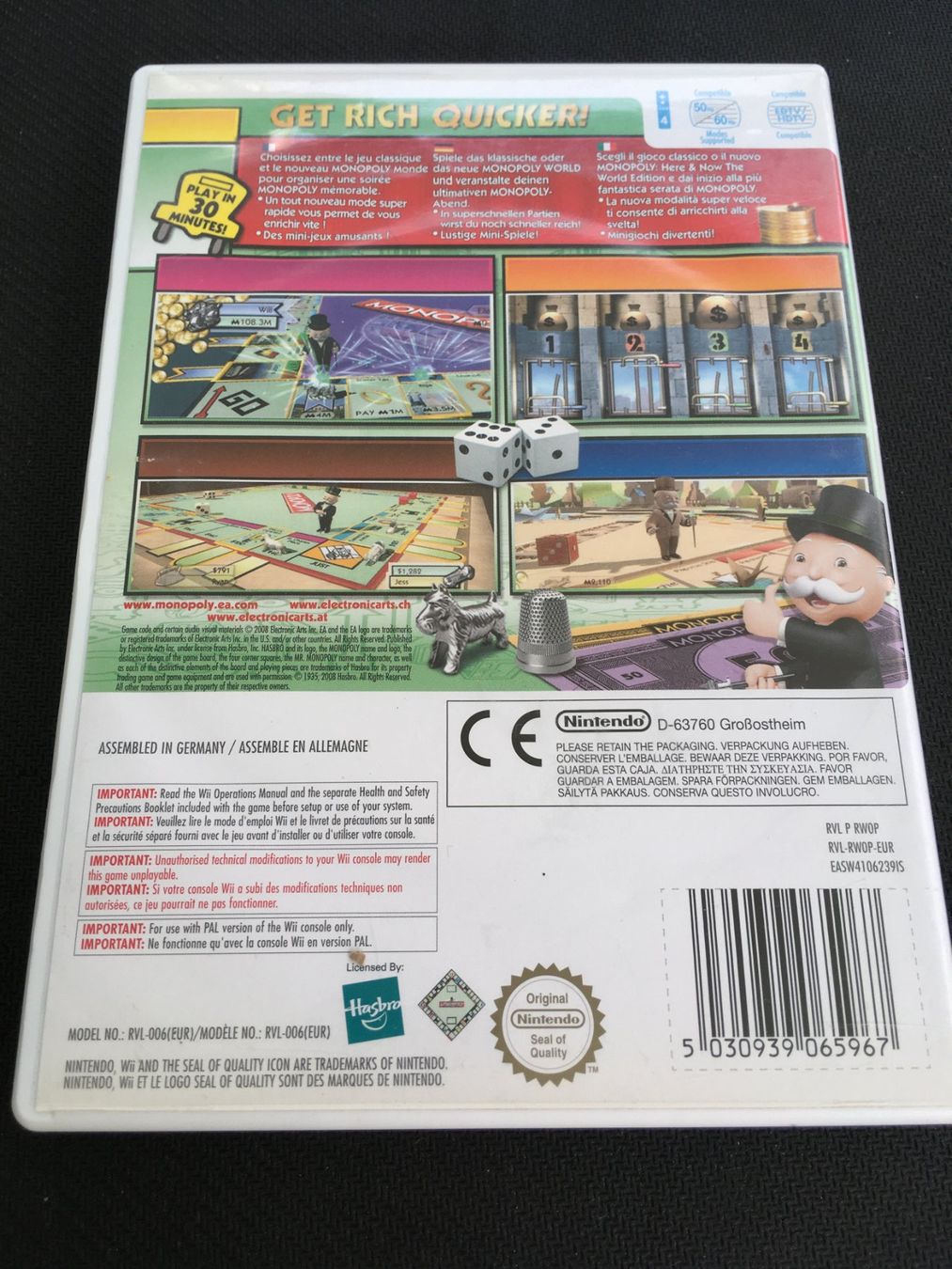 Nintendo Giochi: Monopoly - Nintendo Wii – Usato da St.Gallen venduto da Punktchen01 1