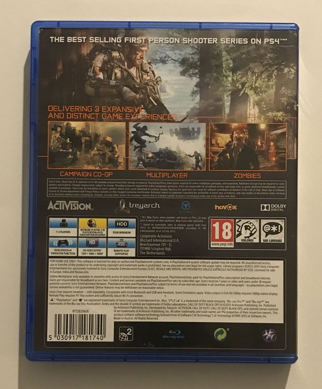 Spiele: PS4 - Call of Duty: Black Ops III – Gebraucht aus Allschwil von Bullach 2